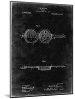 PP992-Black Grunge Pocket Transit Compass 1919 Patent Poster-Cole Borders-Mounted Giclee Print