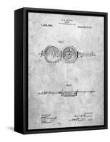 PP992-Slate Pocket Transit Compass 1919 Patent Poster-Cole Borders-Framed Stretched Canvas