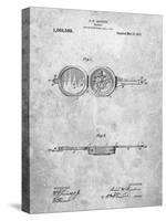 PP992-Slate Pocket Transit Compass 1919 Patent Poster-Cole Borders-Stretched Canvas