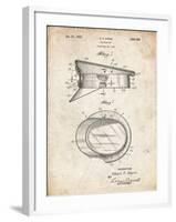 PP993-Vintage Parchment Police Hat 1933 Patent Poster-Cole Borders-Framed Giclee Print