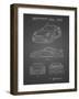 PP994-Black Grid Porsche 911 with Spoiler Patent Poster-Cole Borders-Framed Giclee Print