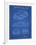 PP994-Blueprint Porsche 911 with Spoiler Patent Poster-Cole Borders-Framed Giclee Print