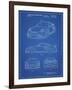 PP994-Blueprint Porsche 911 with Spoiler Patent Poster-Cole Borders-Framed Giclee Print