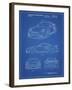 PP994-Blueprint Porsche 911 with Spoiler Patent Poster-Cole Borders-Framed Giclee Print