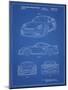 PP994-Blueprint Porsche 911 with Spoiler Patent Poster-Cole Borders-Mounted Giclee Print