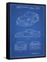 PP994-Blueprint Porsche 911 with Spoiler Patent Poster-Cole Borders-Framed Stretched Canvas