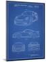 PP994-Blueprint Porsche 911 with Spoiler Patent Poster-Cole Borders-Mounted Giclee Print