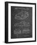 PP994-Chalkboard Porsche 911 with Spoiler Patent Poster-Cole Borders-Framed Giclee Print