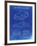 PP994-Faded Blueprint Porsche 911 with Spoiler Patent Poster-Cole Borders-Framed Giclee Print