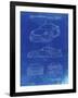 PP994-Faded Blueprint Porsche 911 with Spoiler Patent Poster-Cole Borders-Framed Giclee Print