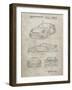 PP994-Sandstone Porsche 911 with Spoiler Patent Poster-Cole Borders-Framed Giclee Print