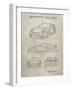 PP994-Sandstone Porsche 911 with Spoiler Patent Poster-Cole Borders-Framed Giclee Print