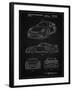 PP994-Vintage Black Porsche 911 with Spoiler Patent Poster-Cole Borders-Framed Giclee Print