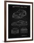 PP994-Vintage Black Porsche 911 with Spoiler Patent Poster-Cole Borders-Framed Giclee Print