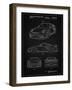 PP994-Vintage Black Porsche 911 with Spoiler Patent Poster-Cole Borders-Framed Giclee Print