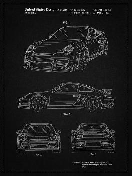 Original Double Sided Porsche Poster at