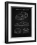 PP994-Vintage Black Porsche 911 with Spoiler Patent Poster-Cole Borders-Framed Giclee Print