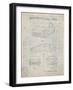 PP995-Antique Grid Parchment Porsche Cayenne Patent Poster-Cole Borders-Framed Giclee Print