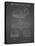 PP995-Black Grid Porsche Cayenne Patent Poster-Cole Borders-Stretched Canvas