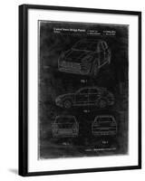 PP995-Black Grunge Porsche Cayenne Patent Poster-Cole Borders-Framed Giclee Print