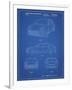 PP995-Blueprint Porsche Cayenne Patent Poster-Cole Borders-Framed Giclee Print