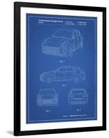 PP995-Blueprint Porsche Cayenne Patent Poster-Cole Borders-Framed Giclee Print