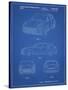 PP995-Blueprint Porsche Cayenne Patent Poster-Cole Borders-Stretched Canvas