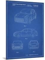 PP995-Blueprint Porsche Cayenne Patent Poster-Cole Borders-Mounted Giclee Print