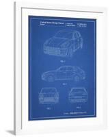 PP995-Blueprint Porsche Cayenne Patent Poster-Cole Borders-Framed Giclee Print