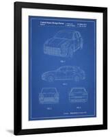 PP995-Blueprint Porsche Cayenne Patent Poster-Cole Borders-Framed Giclee Print