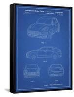 PP995-Blueprint Porsche Cayenne Patent Poster-Cole Borders-Framed Stretched Canvas