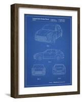 PP995-Blueprint Porsche Cayenne Patent Poster-Cole Borders-Framed Giclee Print