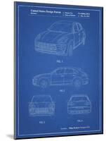 PP995-Blueprint Porsche Cayenne Patent Poster-Cole Borders-Mounted Giclee Print