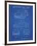 PP995-Blueprint Porsche Cayenne Patent Poster-Cole Borders-Framed Premium Giclee Print