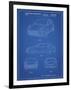 PP995-Blueprint Porsche Cayenne Patent Poster-Cole Borders-Framed Premium Giclee Print