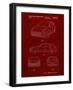 PP995-Burgundy Porsche Cayenne Patent Poster-Cole Borders-Framed Giclee Print