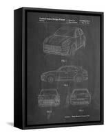PP995-Chalkboard Porsche Cayenne Patent Poster-Cole Borders-Framed Stretched Canvas