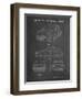 PP995-Chalkboard Porsche Cayenne Patent Poster-Cole Borders-Framed Giclee Print