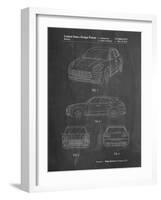 PP995-Chalkboard Porsche Cayenne Patent Poster-Cole Borders-Framed Giclee Print