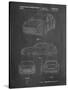 PP995-Chalkboard Porsche Cayenne Patent Poster-Cole Borders-Stretched Canvas