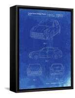 PP995-Faded Blueprint Porsche Cayenne Patent Poster-Cole Borders-Framed Stretched Canvas