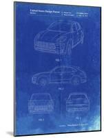 PP995-Faded Blueprint Porsche Cayenne Patent Poster-Cole Borders-Mounted Giclee Print