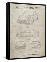 PP995-Sandstone Porsche Cayenne Patent Poster-Cole Borders-Framed Stretched Canvas