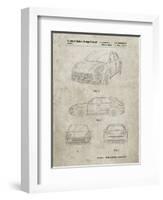 PP995-Sandstone Porsche Cayenne Patent Poster-Cole Borders-Framed Giclee Print