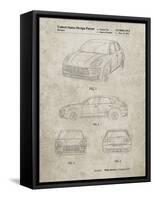 PP995-Sandstone Porsche Cayenne Patent Poster-Cole Borders-Framed Stretched Canvas