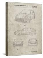 PP995-Sandstone Porsche Cayenne Patent Poster-Cole Borders-Stretched Canvas