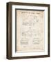 PP995-Vintage Parchment Porsche Cayenne Patent Poster-Cole Borders-Framed Giclee Print