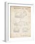 PP995-Vintage Parchment Porsche Cayenne Patent Poster-Cole Borders-Framed Giclee Print