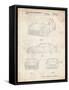 PP995-Vintage Parchment Porsche Cayenne Patent Poster-Cole Borders-Framed Stretched Canvas