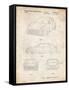 PP995-Vintage Parchment Porsche Cayenne Patent Poster-Cole Borders-Framed Stretched Canvas